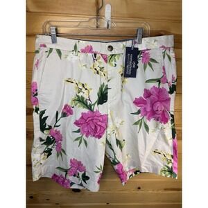 Vineyard Vines Kentucky Derby Breaker Shorts Size 35 NWT $118 Linen Blend Floral